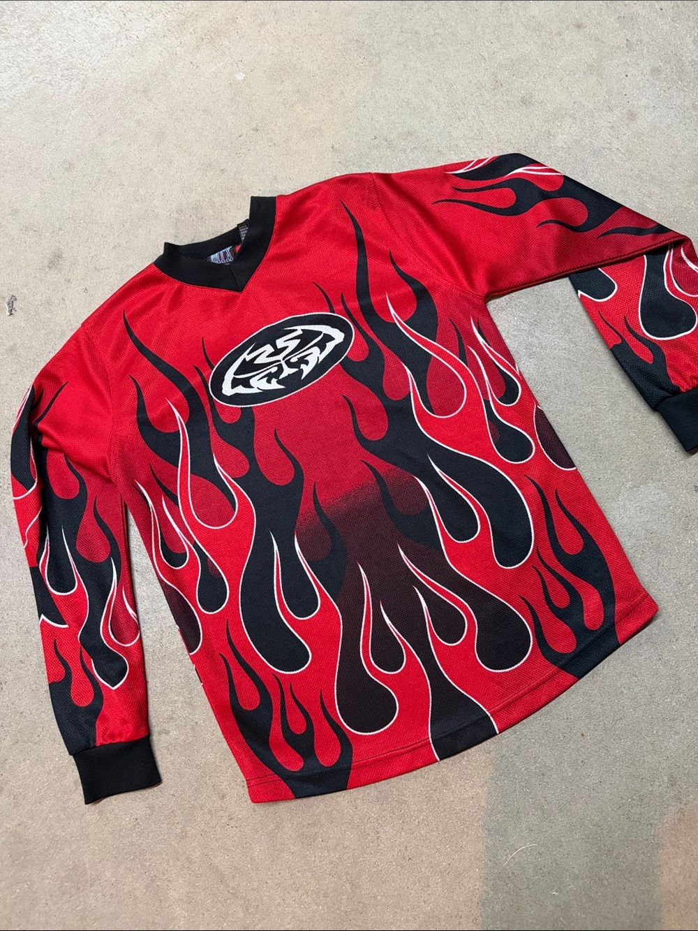 Kids Red Flame Graphic Long-Sleeve Shirt - Brand Unknown